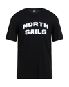 North Sails T-shirts In Black