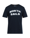 North Sails Man T-shirt Midnight Blue Size Xl Cotton