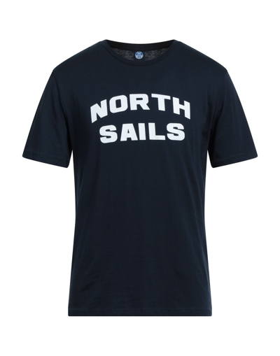 North Sails Man T-shirt Midnight Blue Size Xl Cotton