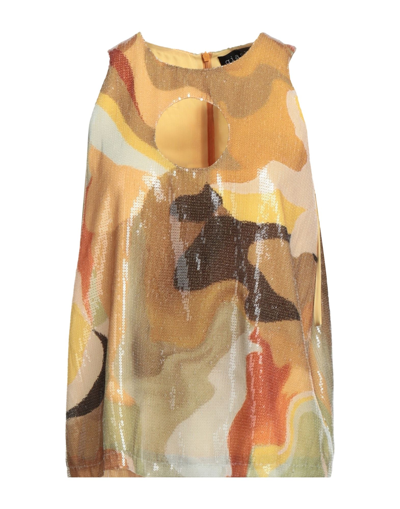 Gianluca Capannolo Twiggy Graphic-print Tank Top In Yellow