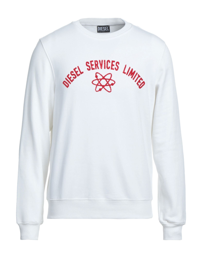 Diesel Sweatshirts In White