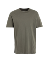 Selected Homme Man T-shirt Military Green Size Xl Organic Cotton