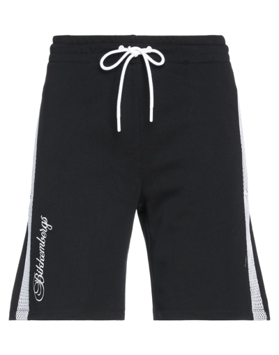 Bikkembergs Man Shorts & Bermuda Shorts Black Size M Cotton