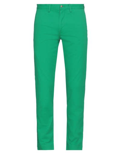 Polo Ralph Lauren Tailored Fit Performance Twill Pant In Green