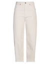 European Culture Pants In White