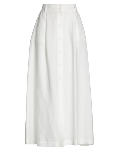 P.a.r.o.s.h Long Skirts In White