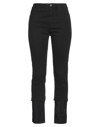 ELISA CAVALETTI BY DANIELA DALLAVALLE ELISA CAVALETTI BY DANIELA DALLAVALLE WOMAN PANTS BLACK SIZE 28 COTTON, ELASTANE