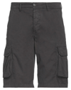 40weft Man Shorts & Bermuda Shorts Steel Grey Size 38 Cotton