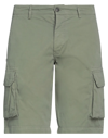 40weft Man Shorts & Bermuda Shorts Military Green Size 28 Cotton