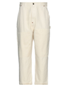 VYNER ARTICLES VYNER ARTICLES MAN PANTS IVORY SIZE 32 ORGANIC COTTON