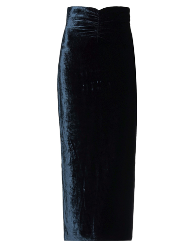 Alessandra Rich Long Skirts In Dark Blue