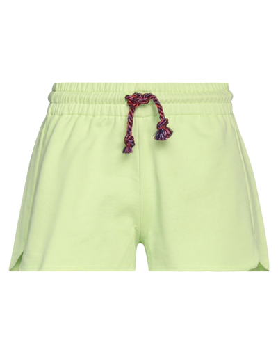Jijil Woman Shorts & Bermuda Shorts Acid Green Size 8 Cotton