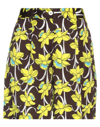 P.a.r.o.s.h Flower Pattern Viscose Shorts In Yellow