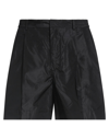 Valentino Garavani Man Shorts & Bermuda Shorts Black Size 32 Silk