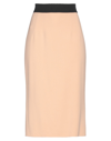 Dolce & Gabbana Midi Skirts In Beige