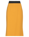 Dolce & Gabbana Midi Skirts In Yellow