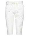 DOLCE & GABBANA DOLCE & GABBANA MAN CROPPED PANTS WHITE SIZE 28 COTTON, ELASTANE