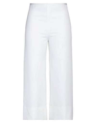 Z.o.e. Milano Cropped Pants In White