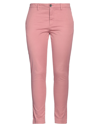 AGLINI AGLINI WOMAN PANTS PINK SIZE 31 COTTON, ELASTANE