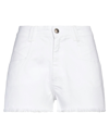 Jijil Denim Shorts In White