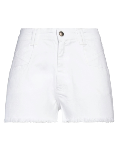 Jijil Denim Shorts In White