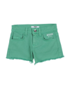 Msgm Kids' Shorts & Bermuda Shorts In Light Green