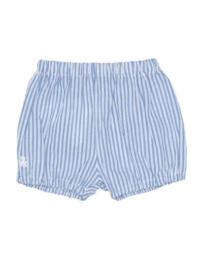 Le Bebé Kids'  Newborn Boy Shorts & Bermuda Shorts Azure Size 3 Cotton, Elastane In Blue