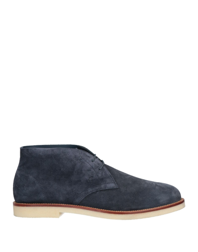 Hogan Ankle Boots In Blue