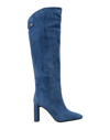 Bianca Di Knee Boots In Slate Blue