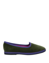 Le Babe Slippers In Green