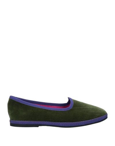 Le Babe Slippers In Green