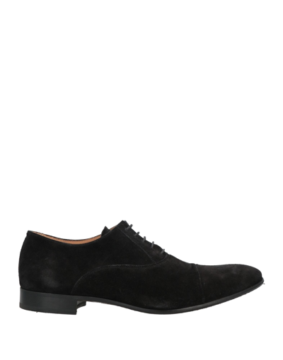 Heschung X Comme Des Garcons Lace up Shoes In Black ModeSens