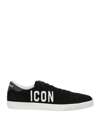 Dsquared2 Icon Logo-print Low-top Sneakers In Black