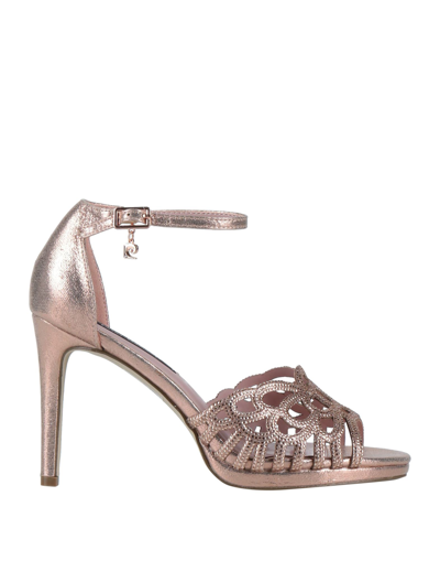 Pierre Cardin Sandals In Rose Gold