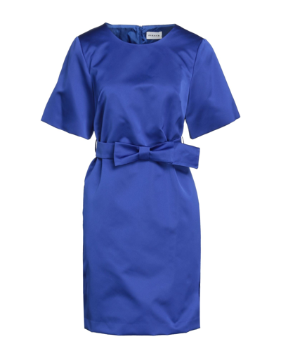 P.A.R.O.S.H P. A.R. O.S. H. WOMAN MINI DRESS BLUE SIZE M POLYESTER