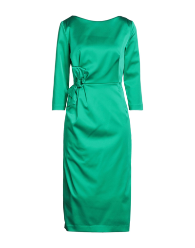 P.a.r.o.s.h Midi Dresses In Green