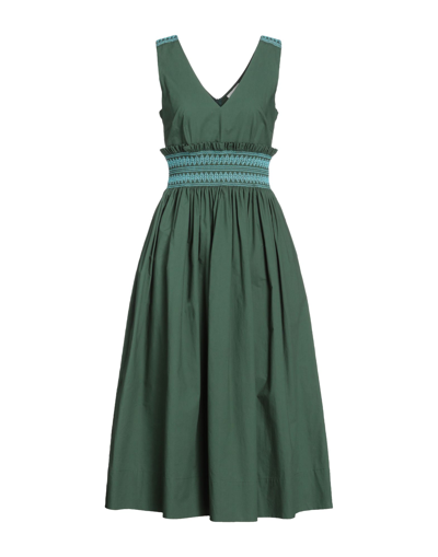 P.a.r.o.s.h Midi Dresses In Green