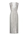 Soallure Long Dresses In Silver