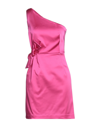 P.a.r.o.s.h Bow-detail One-shoulder Dress In Pink