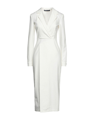 Zeynep Arcay Mesh-paneled Stretch-knit Midi Dress In White | ModeSens