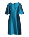 Alberta Ferretti Midi Dresses In Azure