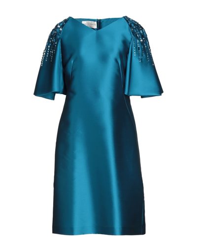 Alberta Ferretti Midi Dresses In Azure