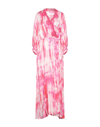 Pink Memories Long Dresses In Fuxia