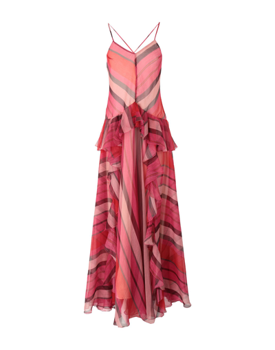 Se-ta Rosy Iacovone Long Dresses In Fuchsia | ModeSens