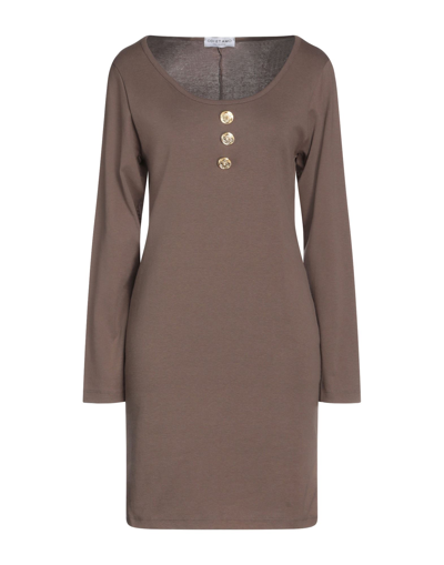 Odi Et Amo Midi Dresses In Beige