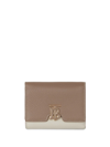 BURBERRY TRI-TONE GRAINED-EFFECT WALLET