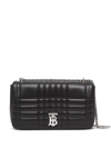 Burberry Medium Lola Logo-plaque Crossbody Bag In Black