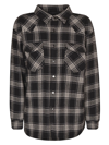 Washington Dee Cee Check-pattern Beaded Shirt-jacket In Black