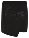 Andreädamo Glass-crystal-embellished Mini-skirt In Black