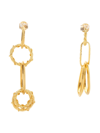 DSQUARED2 EARRING WITH CHAIN RINGS